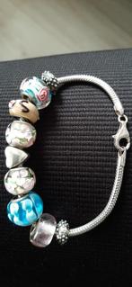 Zilveren complete Pandora armband met doosje en tasje, Ophalen of Verzenden, Zo goed als nieuw, Zilver, Pandora
