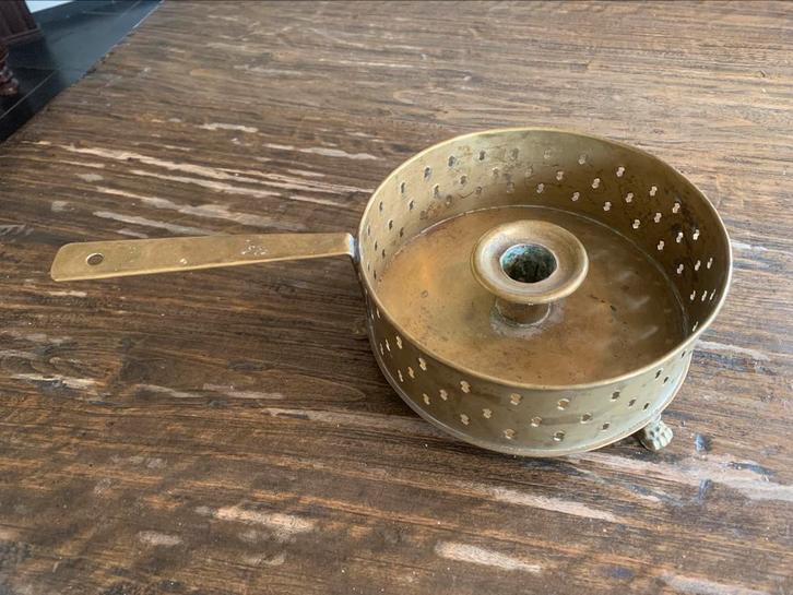 Grote Koperen Blaker met steel., Antiek en Kunst, Antiek | Koper en Brons, Koper, Ophalen of Verzenden