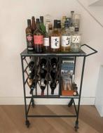 Dutchbone mil serving trolley, Ophalen, 5 tot 15 flessen, Zo goed als nieuw, Metaal