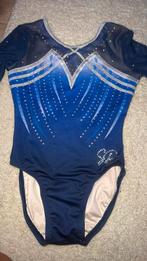 Turnpakje lange mouwen, Sport en Fitness, Turnen, Blauw, Ophalen of Verzenden, Zo goed als nieuw, Turnpak(je)