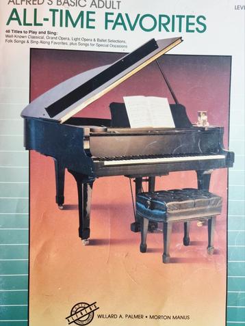 Alfred's Piano For Adults  All-Time Favorites - Bladmuziek beschikbaar voor biedingen