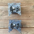Coax inbouwdoos Triax - Hirschmann - Coax afdekplaatje -, Ophalen of Verzenden, Gebruikt, Coaxiale kabel
