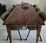 Koloniaal teak tafels en kast, Huis en Inrichting, Ophalen, Gebruikt, Teakhout, 200 cm of meer