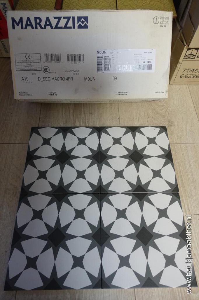tegels Marazzi D-Segni 20x20 Moun Tappelo , p/m2, Doe-het-zelf en Verbouw, Tegels, Nieuw, Vloertegels, Keramiek, 20 tot 40 cm
