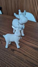 Aardewerk elanden beeldjes - set van 2, Ophalen of Verzenden, Zo goed als nieuw, Dier