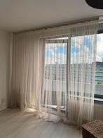 Tule gordijnen set van 2 x losse, Ophalen of Verzenden, Beige, 200 cm of meer