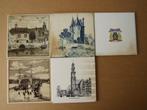 5 oude tegels van alles wat... Wandtegel, Gebruikt, Minder dan 20 cm, Minder dan 5 m², Wandtegels