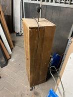 Houten zuil met lamp, Ophalen, Zo goed als nieuw