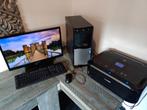 Complete PC Set: Pentium, Monitor & Printer, Computers en Software, Desktop Pc's, Ophalen, HDD, 2 tot 3 Ghz, Virtual Reality