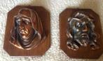Jezus en Maria hoofdjes antiek, Antiek en Kunst, Ophalen of Verzenden