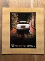 1979 Lincoln Continental Mark V grootformaat brochure, Verzenden, Zo goed als nieuw, Overige merken