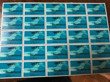 Postzegels Nederland 45 cent KLM  1969