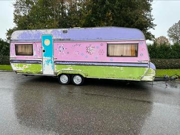 Hobby prestige 6 m tandemasser caravan 