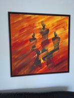 Schilderij 105 x 105 Marjan D 05, Antiek en Kunst, Kunst | Schilderijen | Abstract, Ophalen