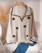 Trui Grace (44-52), Kleding | Dames, Grote Maten, Verzenden, Nieuw, Beige, Trui of Vest