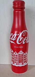 Coca-Cola Flesje Aluminium uit Nederland:  Grachtenpanden, Verzamelen, Ophalen of Verzenden, Zo goed als nieuw, Verpakking