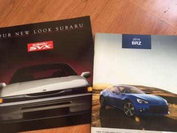 Subaru SVX of BRZ originele brochure/auto folder '92 - '17 beschikbaar voor biedingen