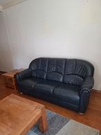 Te koop echt lederen bankstel met 2 fauteuils, Huis en Inrichting, Banken | Bankstellen, Gebruikt, 75 tot 100 cm, Ophalen