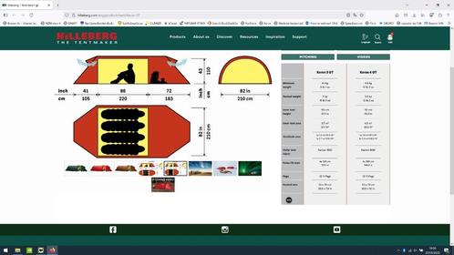 Tent Hilleberg Keron 4 GT, Caravans en Kamperen, Tenten, tot en met 4, Gebruikt, Ophalen