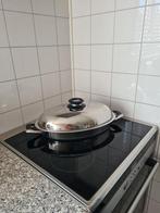 AMC OVALE BRAADPAN VISPAN, Huis en Inrichting, Keuken | Potten en Pannen, Ophalen of Verzenden, Zo goed als nieuw, Rvs