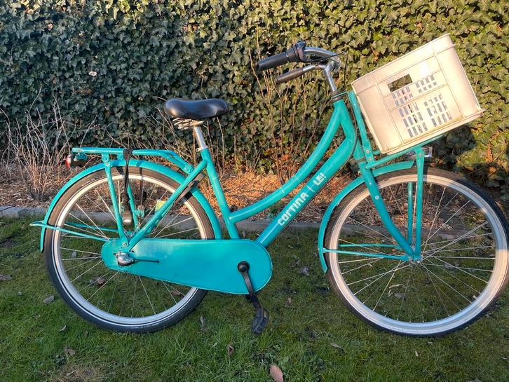 Cortina U4 transportfiets 26 inch aqua zeegroen turquoise, Fietsen en Brommers, Fietsen | Meisjes, Gebruikt, 26 inch of meer, Versnellingen