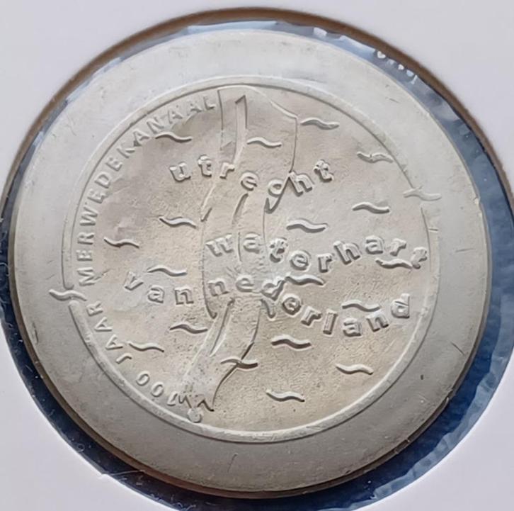 1 Dommetje Utrecht 1992  100 jaar Merwedekanaal, Postzegels en Munten, Penningen en Medailles, Overige materialen, Nederland, Verzenden