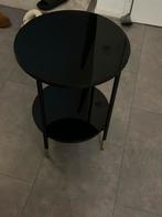 Ikea ÄSPERÖD Zwarte ronde bijzettafel, Huis en Inrichting, Tafels | Bijzettafels, Minder dan 55 cm, Rond, Ophalen, 45 tot 60 cm