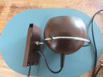 Gepo Eyeball wandlamp bruin. jaren 60/70, Gebruikt, NVT, Ophalen of Verzenden, Metaal