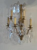 Grote franse oude kristallen wandlamp hoogte 60 cm breedte 4, Antiek en Kunst, Antiek | Lampen, Ophalen