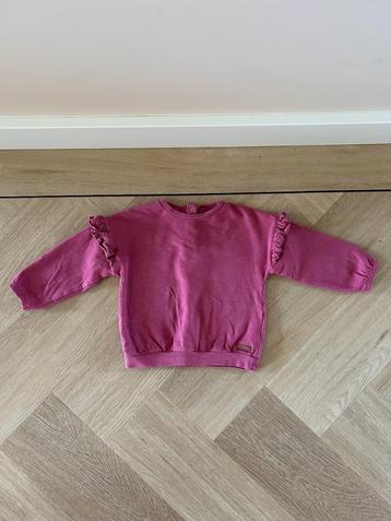 Z.g.a.n. Roze sweater / trui met volants, Prénatal, mt 86 beschikbaar voor biedingen