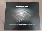 Pontiac 1981, Firebird, Le Mans,Bonneville, Grad Prix etc, Ophalen of Verzenden, Zo goed als nieuw