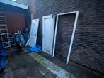 2 Kunststof Deuren met Kozijn, Doe-het-zelf en Verbouw, Deuren en Horren, Ophalen, Kunststof, Gebruikt, 80 tot 100 cm