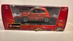 Fiat 500 oranje Bburago 1.24 zie info, Ophalen of Verzenden, Bburago, A, A
