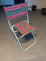 Vintage Visstoel - Inklapbaar, Ophalen of Verzenden, Gebruikt, Metaal, Inklapbaar