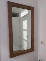Mooie grote landelijke spiegel met houten lijst 136 x 76 cm, Ophalen, 100 tot 150 cm, Zo goed als nieuw, 75 tot 100 cm