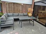 Mooie Aluminium Loungeset met Tafel, Tuin en Terras, Tuinsets en Loungesets, Ophalen, Gebruikt, Aluminium, Bank