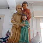 Uniek groot beeld maria Jozef en het kindje Jezus, Antiek en Kunst, Ophalen