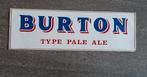 Vintage grote bier sticker 35 bij 11 cm Burton type pale ale, Ophalen of Verzenden, Zo goed als nieuw