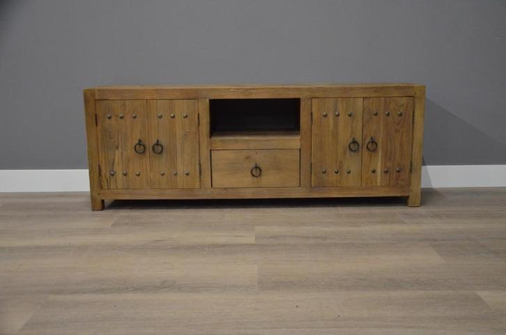 Tv meubel robuust 150 cm, Huis en Inrichting, Kasten | Televisiemeubels, Nieuw, Minder dan 100 cm, 25 tot 50 cm, Teakhout, Overige houtsoorten