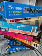 Partij verschillende legpuzzels, 15x, Ophalen of Verzenden, 500 t/m 1500 stukjes, Zo goed als nieuw, Legpuzzel