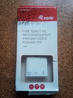 Equip USB-C naar Mini DisplayPort, USB-A 3.0 en USB-C PD, Computers en Software, Pc- en Netwerkkabels, Ophalen of Verzenden, Nieuw