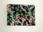 Stof met tropisch motief / 95 cm, Overige materialen, Overige kleuren, 120 cm of meer, Nieuw