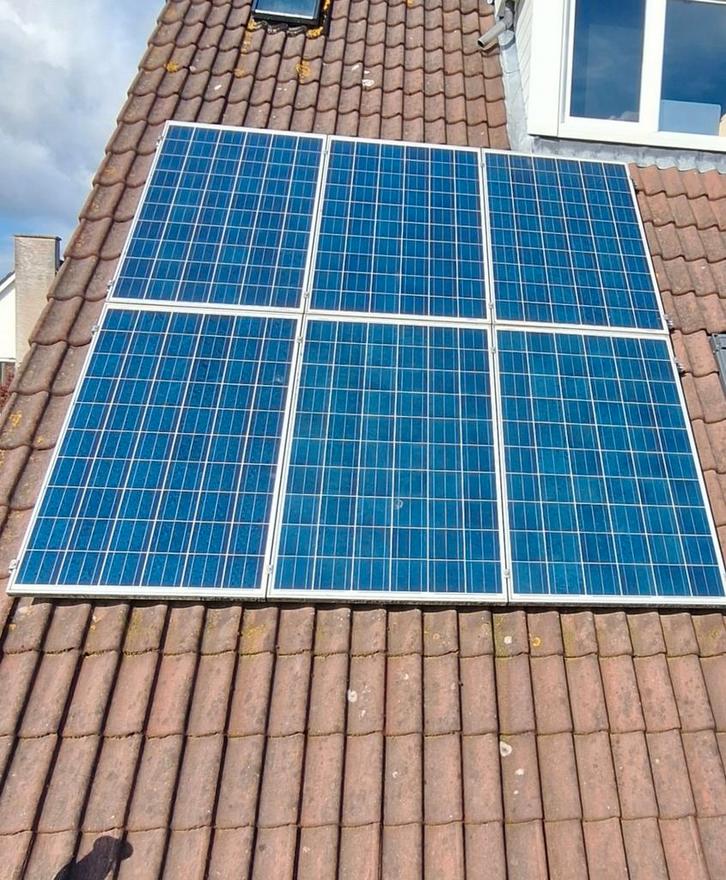 Zonnepanelen (9x 245Wp) met Omvormer - Zelf Demonteren, Doe-het-zelf en Verbouw, Zonnepanelen en Toebehoren, Ophalen