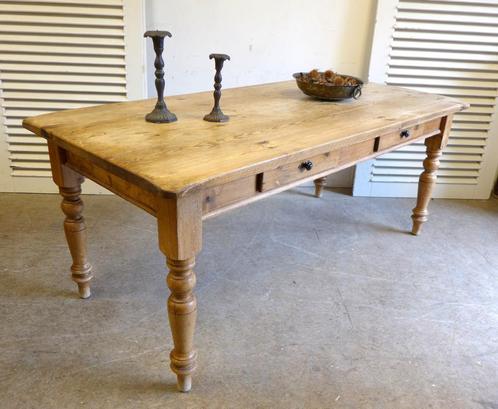 Prachtige grenen eet tafel 190 bij 90 cm, Huis en Inrichting, Tafels | Eettafels, Gebruikt, 50 tot 100 cm, 150 tot 200 cm, Vijf personen of meer