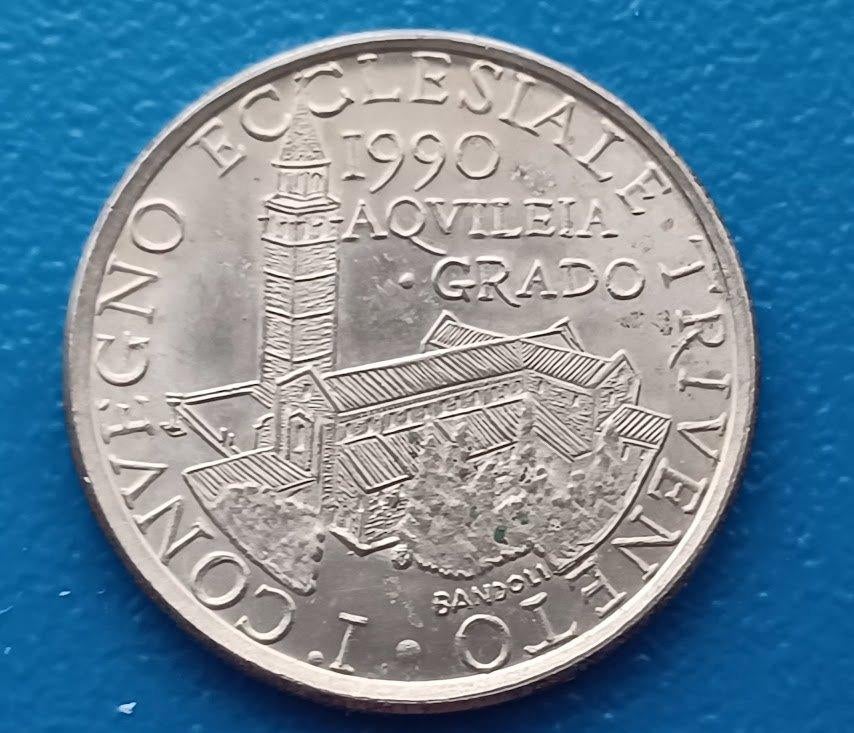 Penning Italië, Venetië -  AQUILEIA GRADO 1990, Verzenden, Overige materialen, Buitenland
