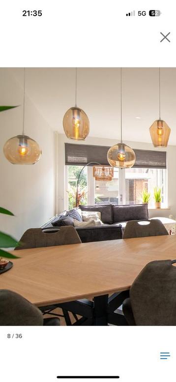 Hanglamp met 4 glazen  beschikbaar voor biedingen