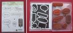 Stampin Up; Just Sayin' -  incl snijmallen, Ophalen of Verzenden, Zo goed als nieuw, EZ-mounted stempel