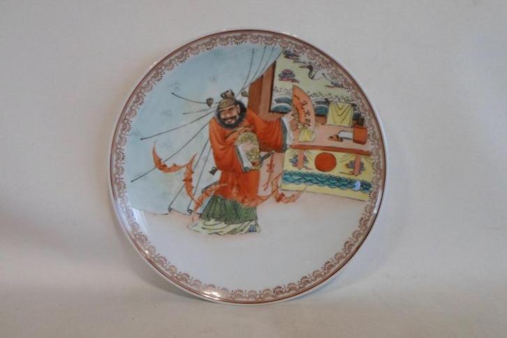 Chinees Bord Man Waaier Vleermuizen, Antiek en Kunst, Kunst | Niet-Westerse kunst, Ophalen of Verzenden
