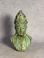 Guanyin Buste China brons religie, Ophalen of Verzenden