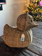 Rattan badeend riviera maison, Ophalen of Verzenden, Zo goed als nieuw, Rond, Riet